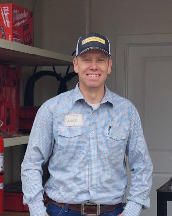 Peterson Power data center technician in a mobile shop